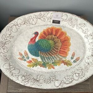 The Farmhouse by Rachel Ashwell Turkey 🦃 Serving Tray Platter Melamine NEW